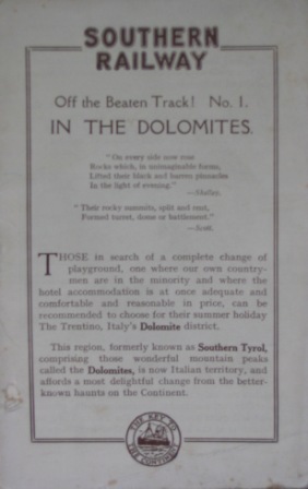 In the Dolomites - Off the Beaten Track, No 1