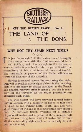 The Land of the Dons - Off the Beaten Track, No 8