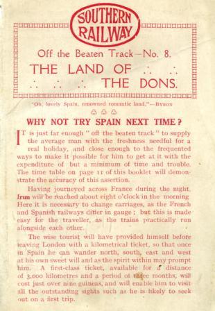 The Land of the Dons - Off the Beaten Track, No 8