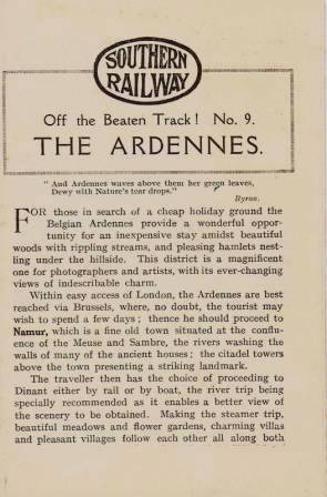 The Ardennes - Off the Beaten Track, No 9