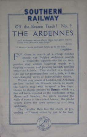 The Ardennes - Off the Beaten Track, No 9